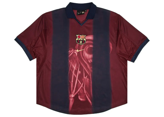 FC Barcelona x Cactus Jack Retro 2000/01 Home Skeleton Jersey Red/Blue