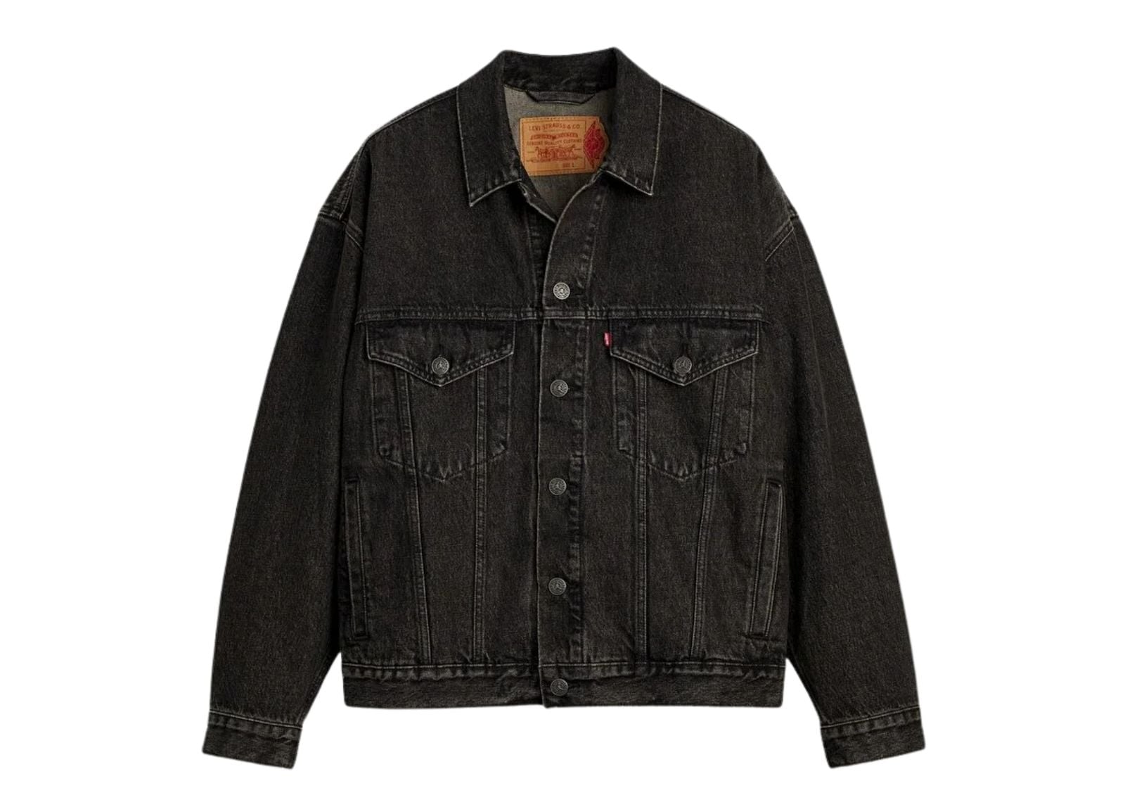 Jordan x Levi's Type III Trucker Jacket Black / Wash Black
