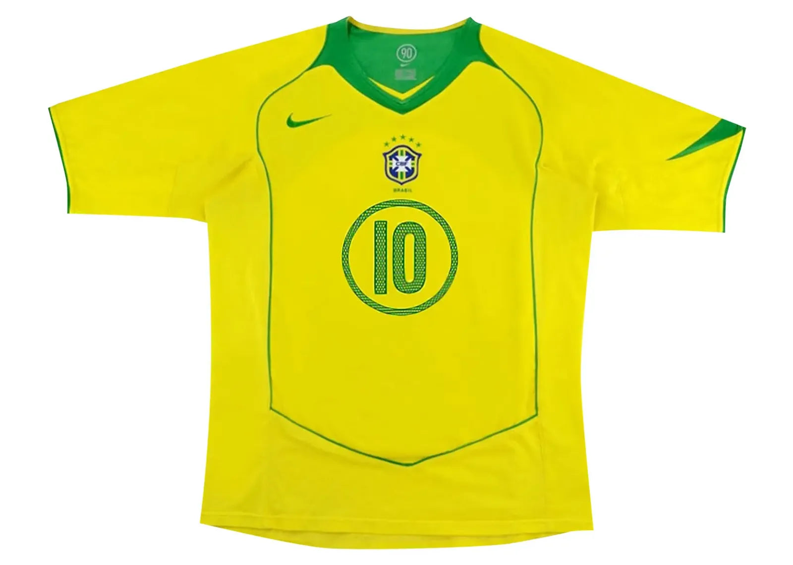 Total 90 Brazil Ronaldinho 2004 Reissue Jersey Opti Yellow/Apple Green