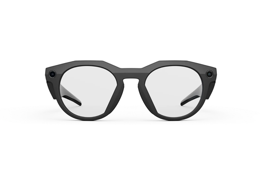 Meta HSTN AI Smart Glasses Clear Lens Black