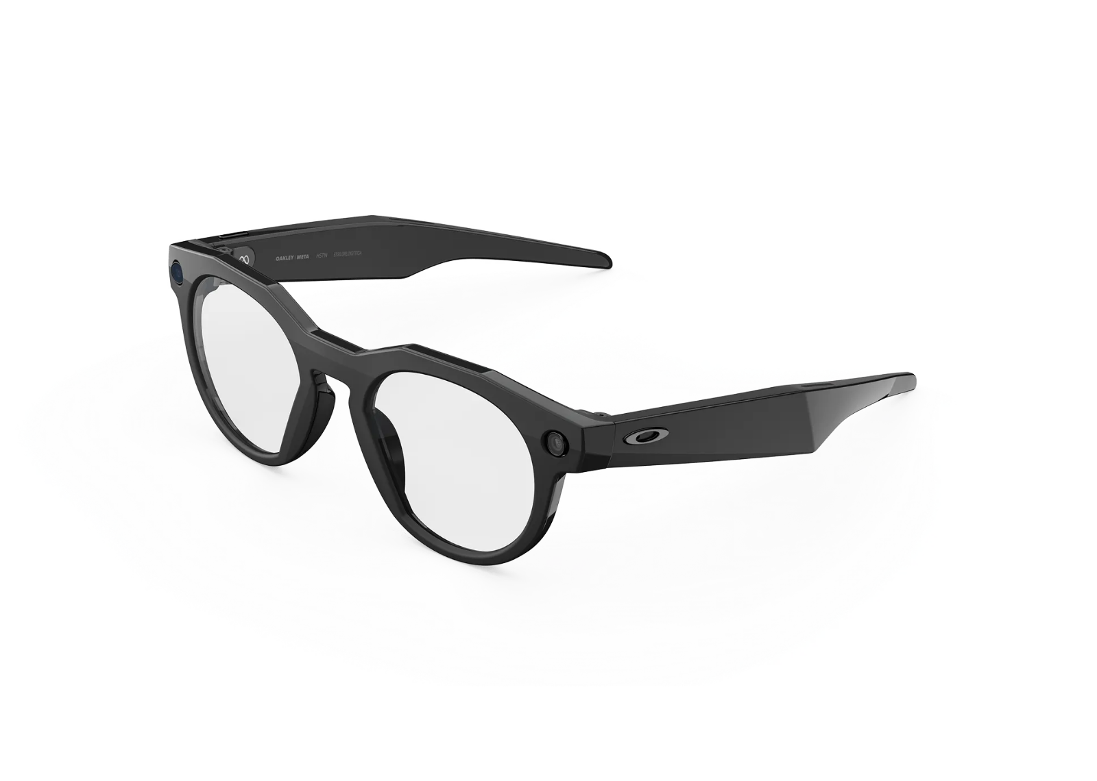 Meta HSTN AI Smart Glasses Clear Lens Black
