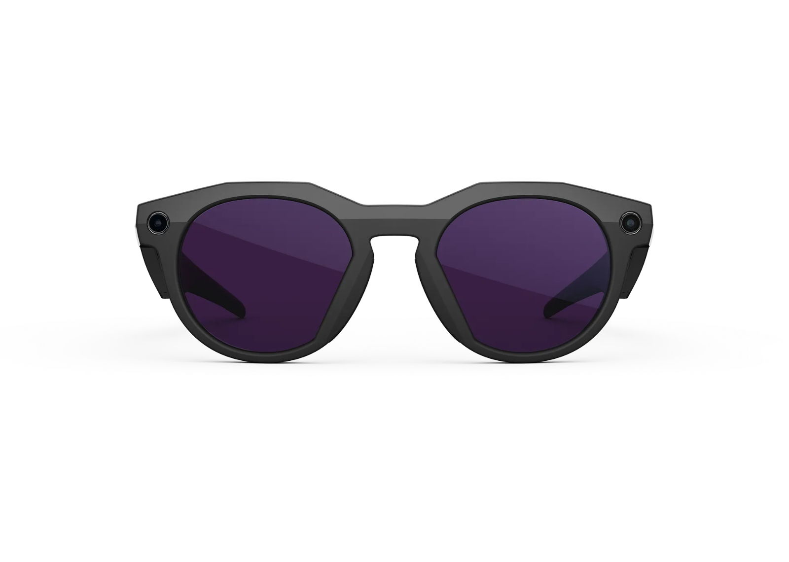 Meta HSTN AI Smart Glasses Clear to Amethyst Transitions Lens Black