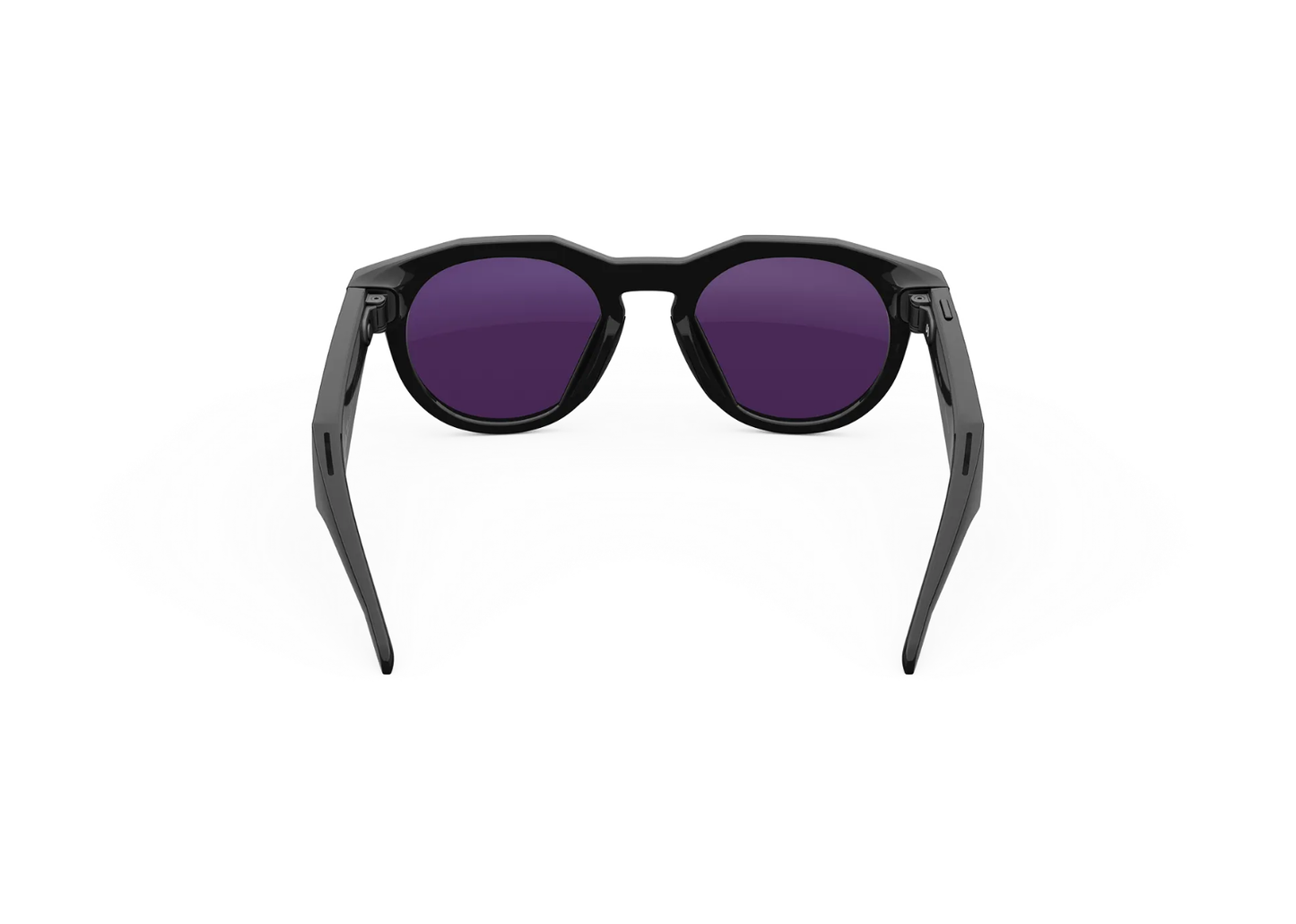 Meta HSTN AI Smart Glasses Clear to Amethyst Transitions Lens Black