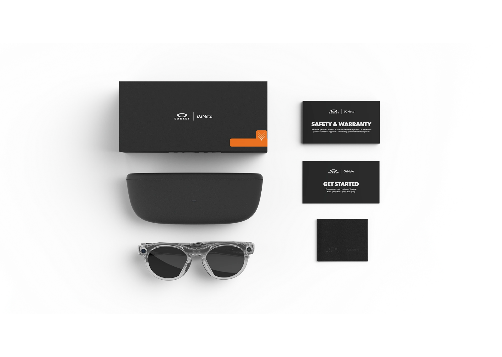 Meta HSTN AI Smart Glasses Clear to Grey Transitions Lens Clear