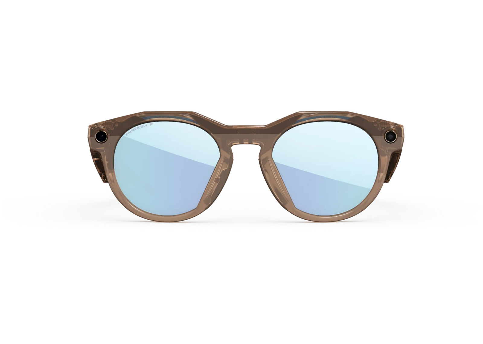 Meta HSTN AI Smart Glasses Prizm Deep Water Polarized Lens Light Brown