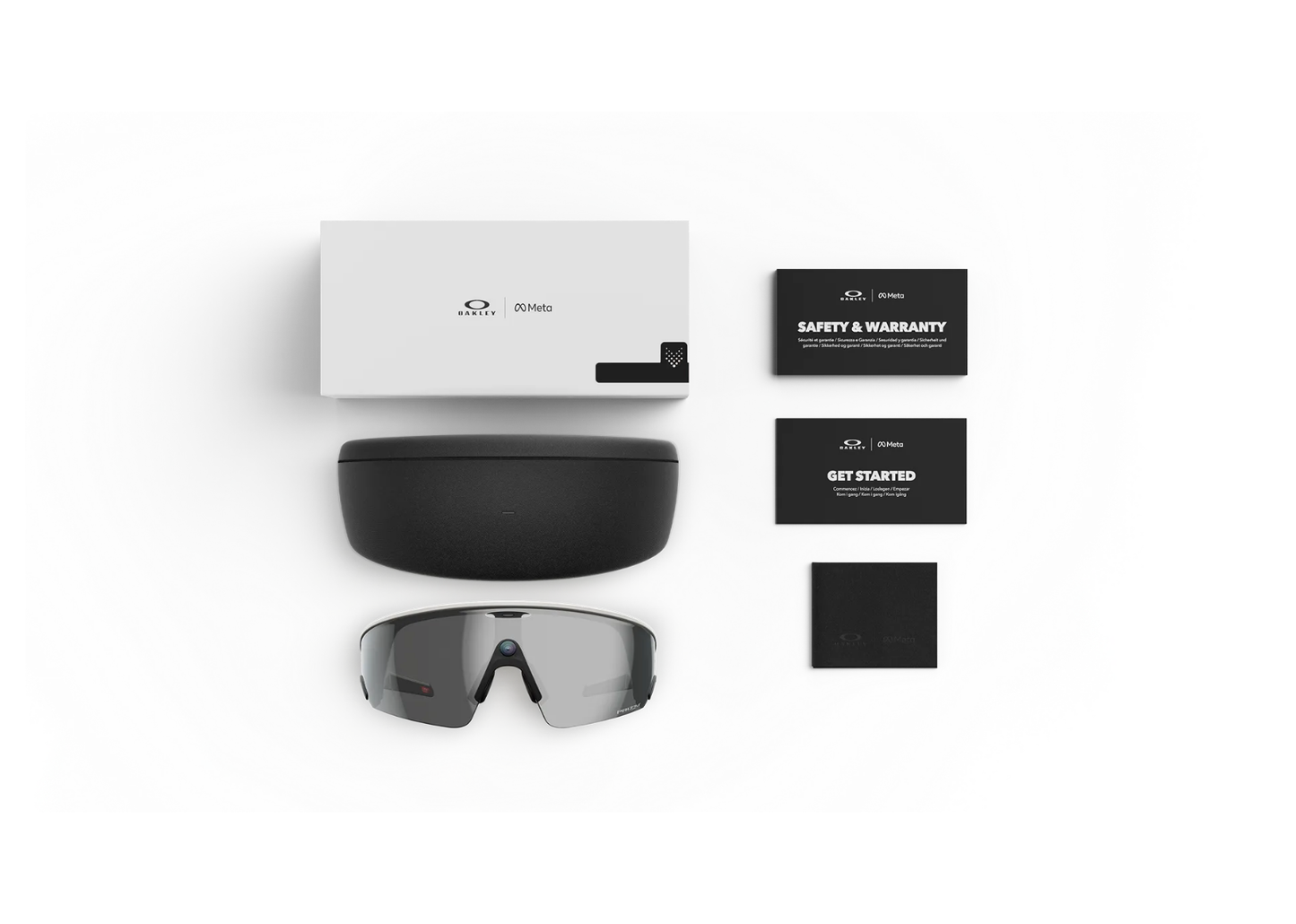 Meta Vanguard AI Smart Glasses Prizm Black Lens White