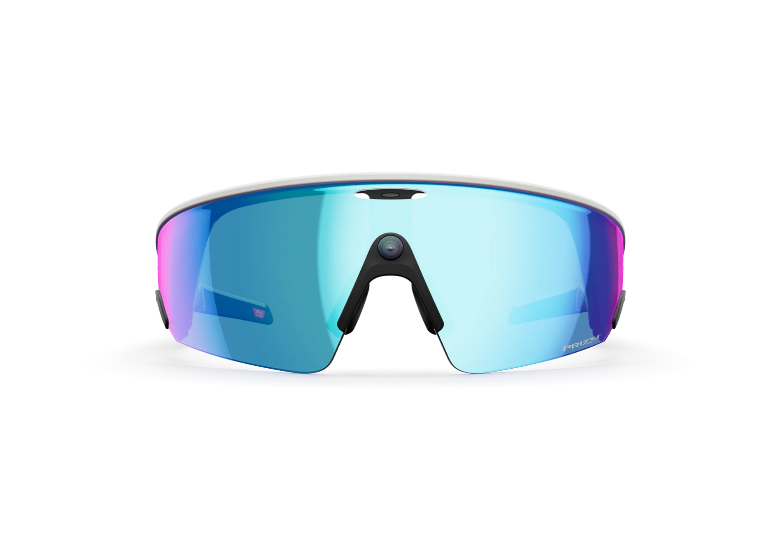 Meta Vanguard AI Smart Glasses Prizm Sapphire Lens White