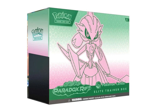 TCG Scarlet & Violet Paradox Rift Iron Valiant Pokemon Center Elite Trainer Box