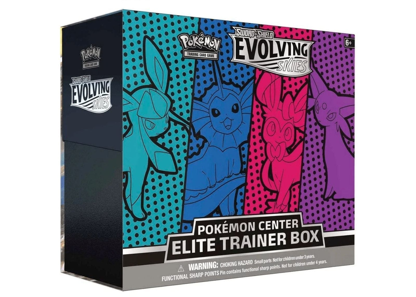 TCG Sword & Shield Evolving Skies Pokémon Center Elite Trainer Box (Glaceon/Vaporeon/Sylveon/Espeon)
