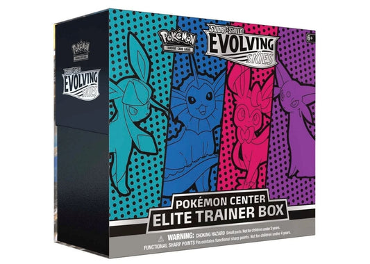 TCG Sword & Shield Evolving Skies Pokémon Center Elite Trainer Box (Glaceon/Vaporeon/Sylveon/Espeon)
