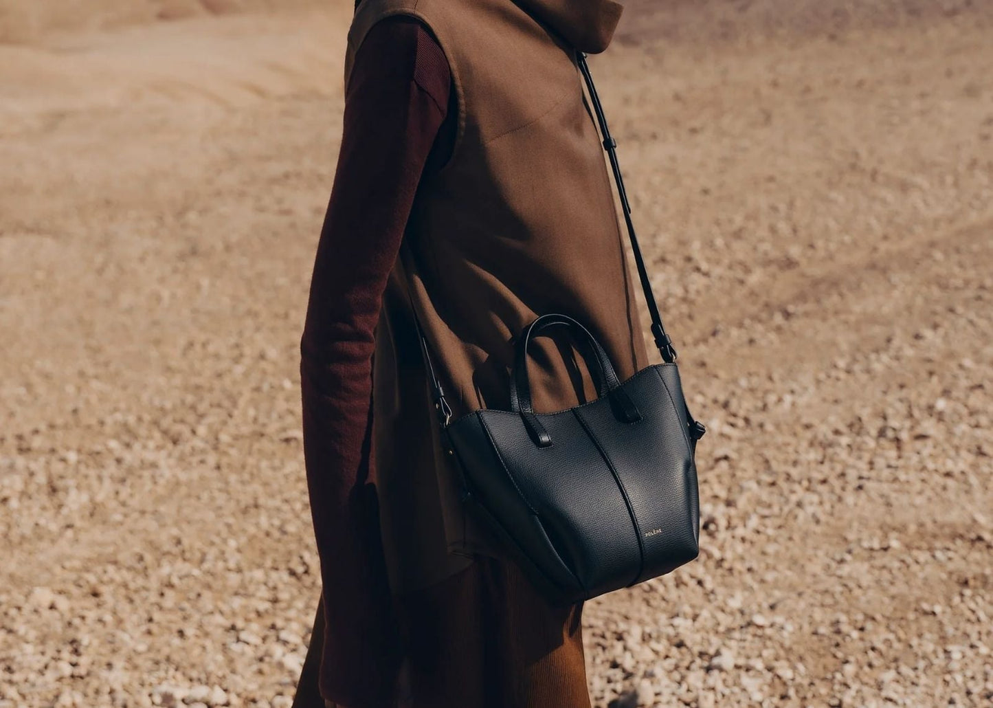 Cyme Tote Nano Edition Textured Black