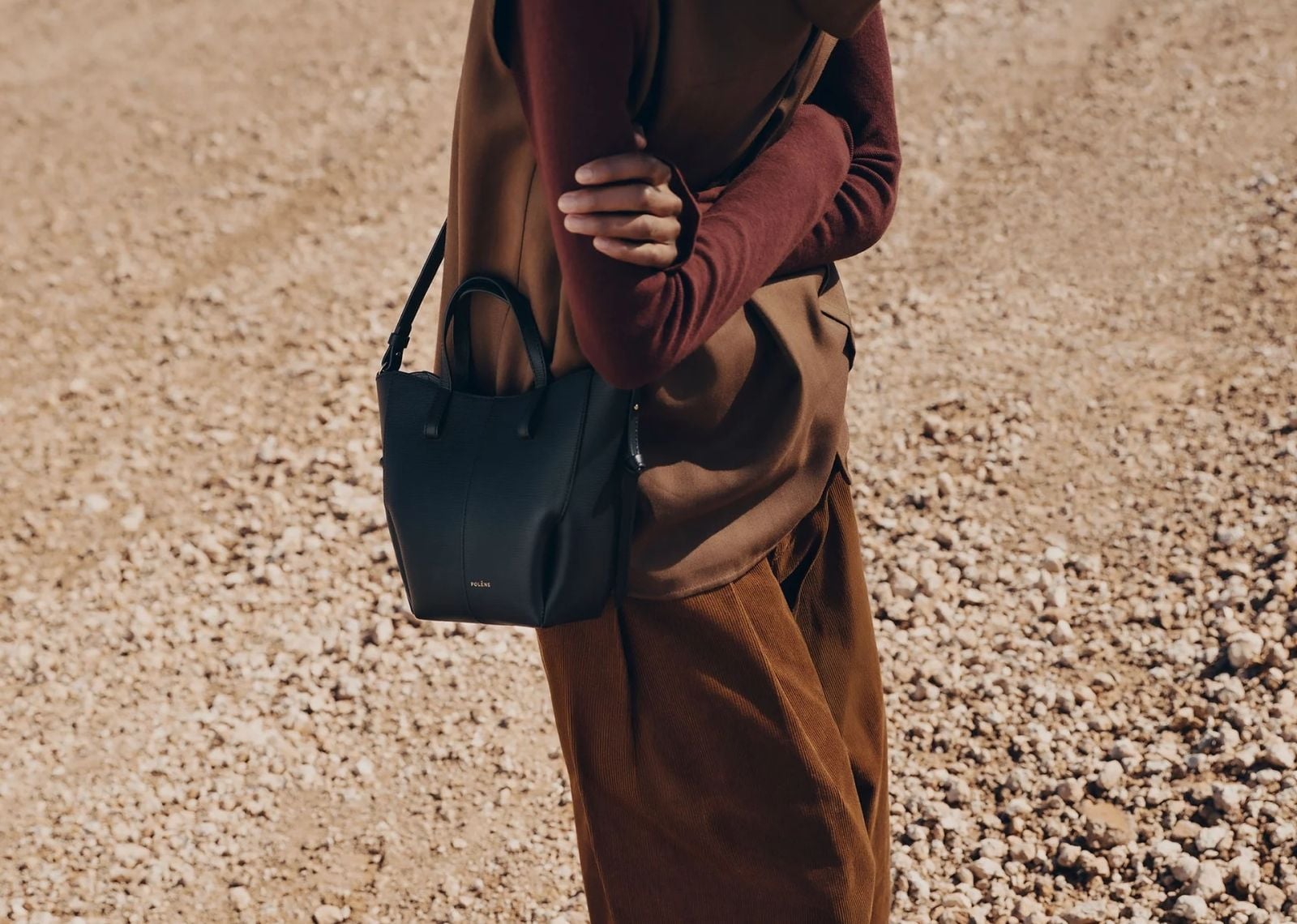 Cyme Tote Nano Edition Textured Black