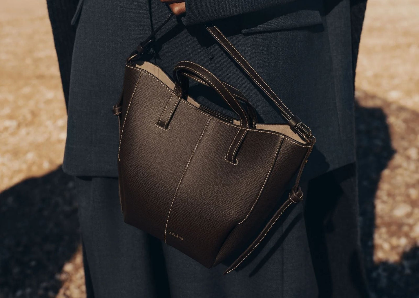 Cyme Tote Nano Edition Textured Ebony