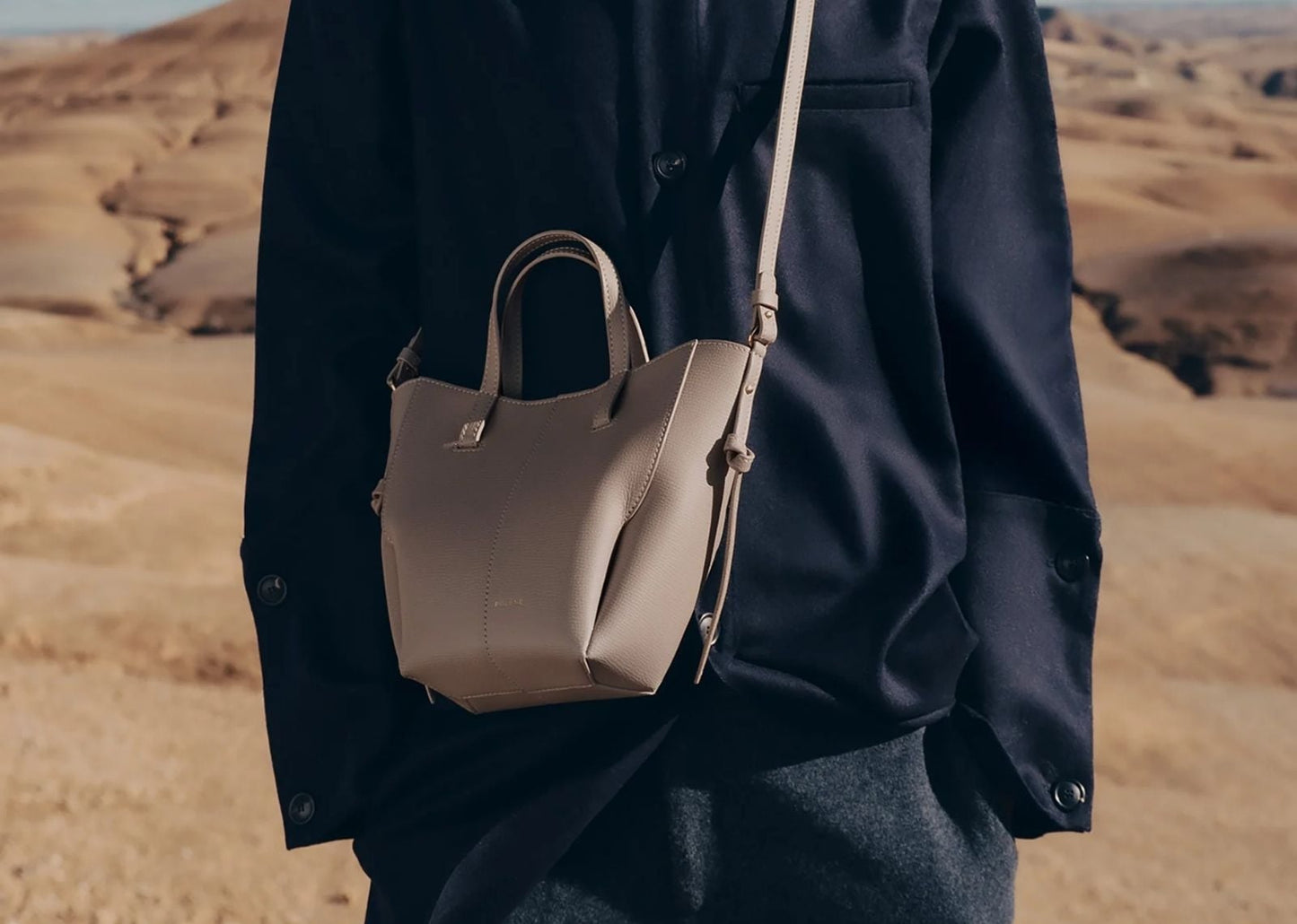 Cyme Tote Nano Edition Textured Taupe