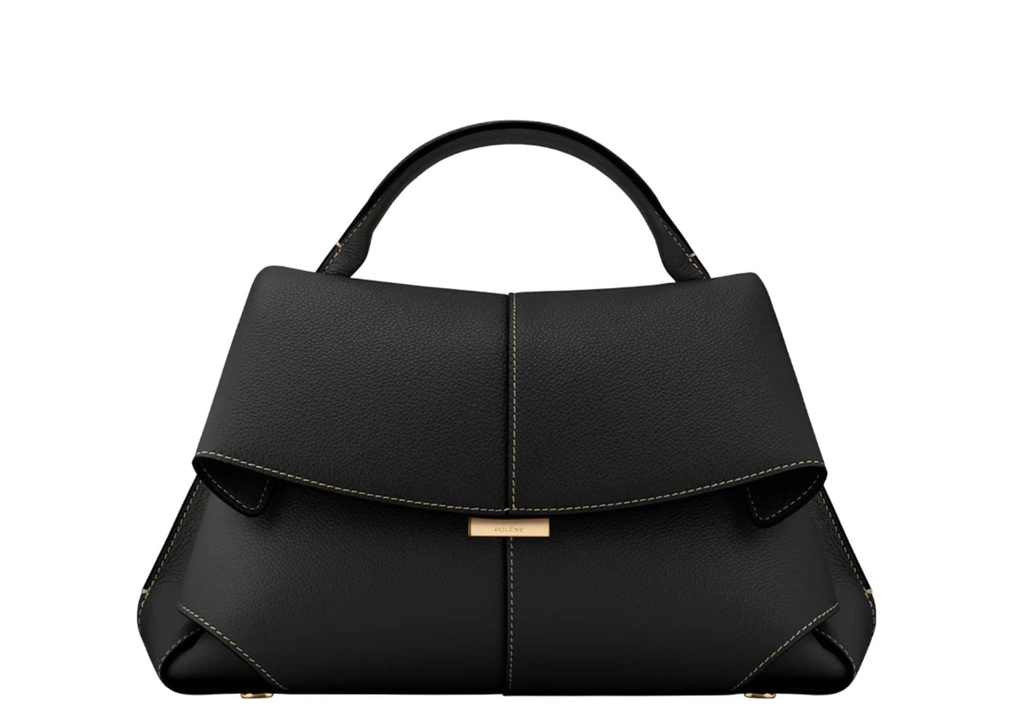 Mokki Edition Textured Black with Ecru Stitching