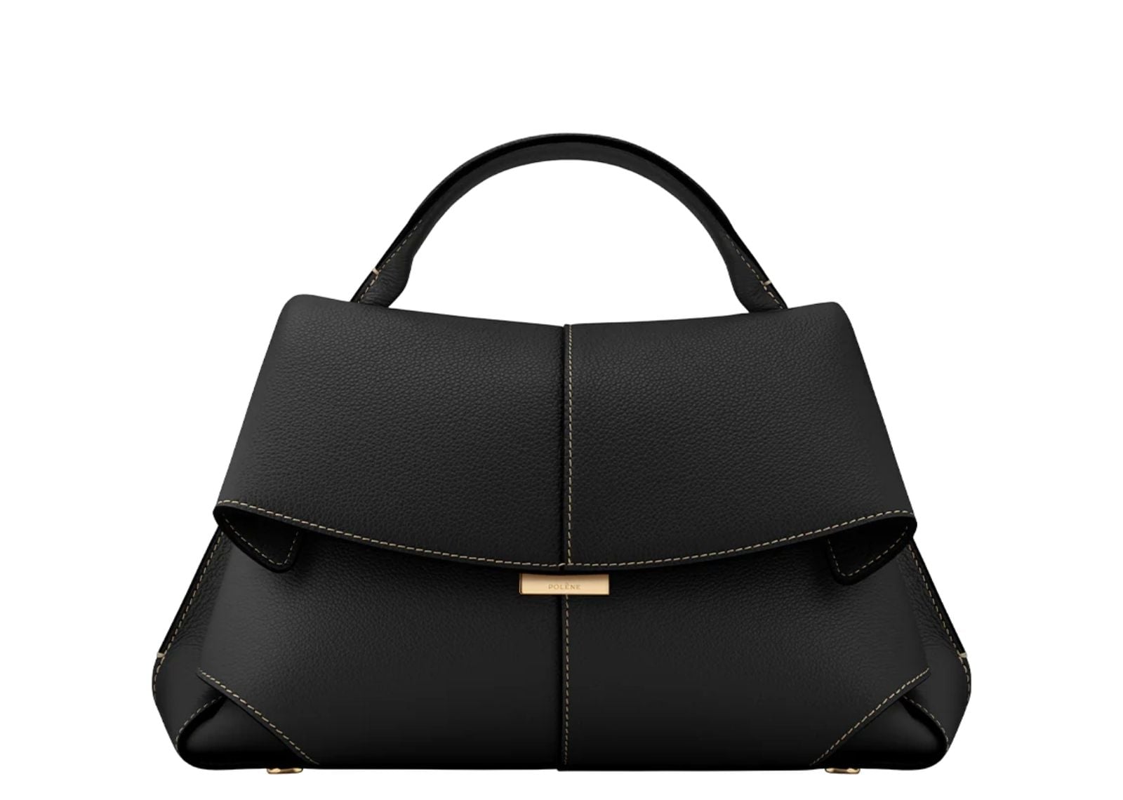 Mokki Edition Textured Black with Ecru Stitching
