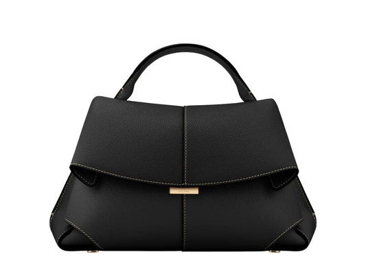 Mokki Edition Textured Black with Ecru Stitching
