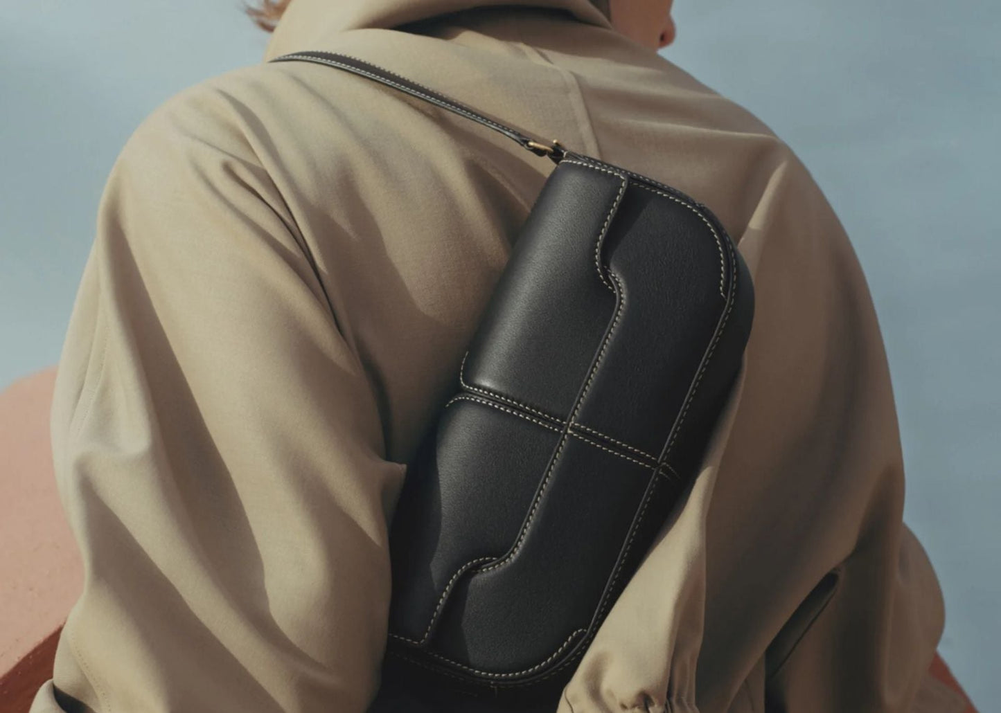 Osmo Edition Smooth Black with Ecru Stitching
