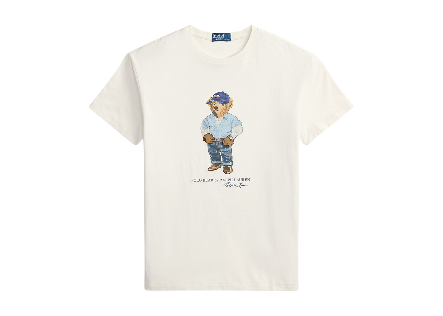 Classic Fit Polo Bear Jersey T-Shirt Nevis Denim Bear