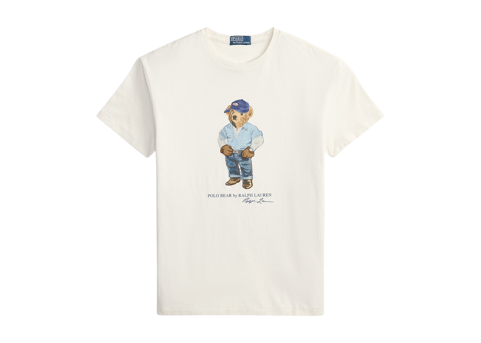 Classic Fit Polo Bear Jersey T-Shirt Nevis Denim Bear