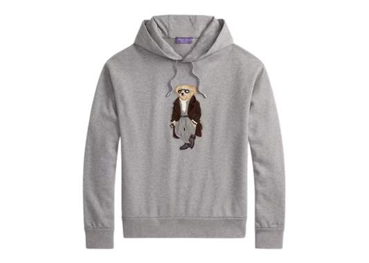 Polo Bear Cotton Cashmere Fleece Hoodie Refined Navy Heritage Bear