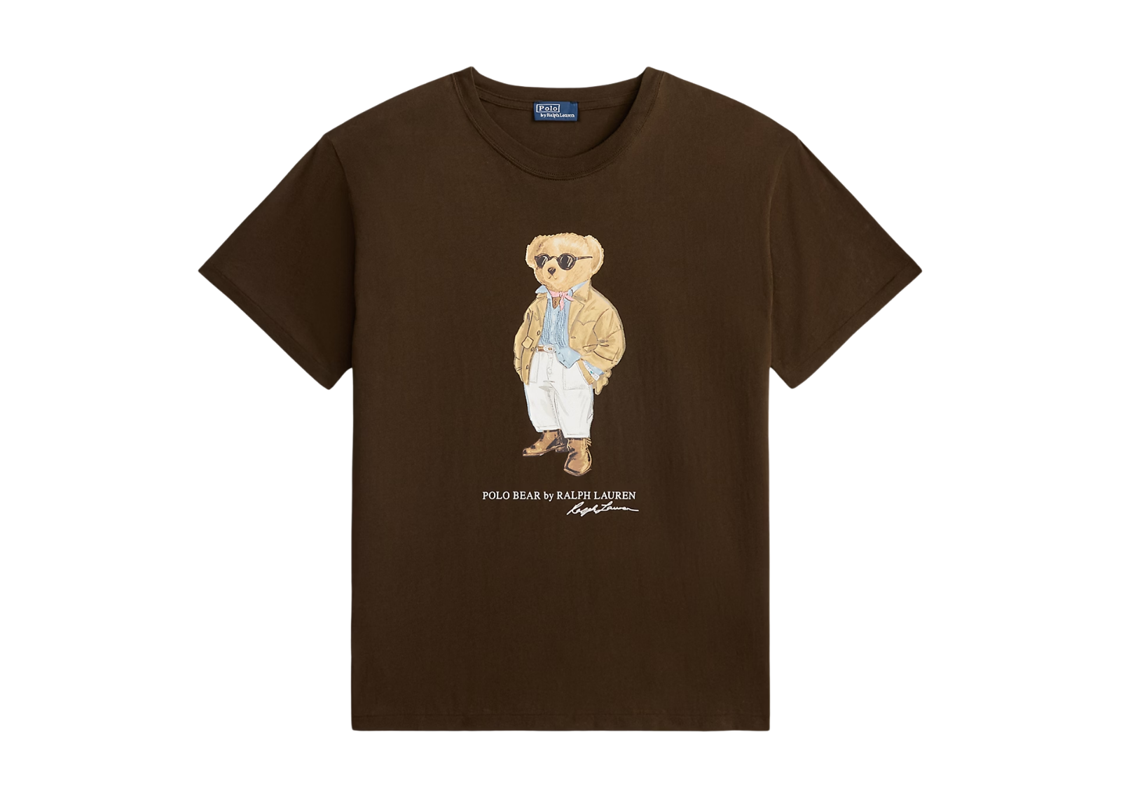 Polo Bear Cotton Jersey T-Shirt Dark Brown
