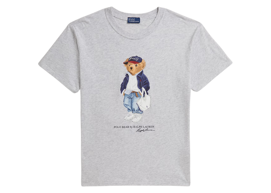 Polo Bear Cotton Jersey T-Shirt Light Smoke Heather