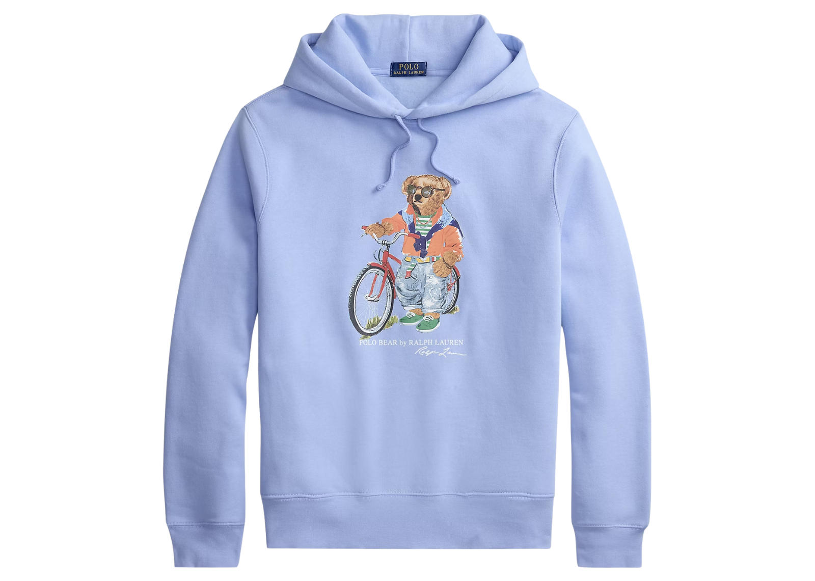 Polo Bear Fleece Hoodie Austin Blue Summer Bear
