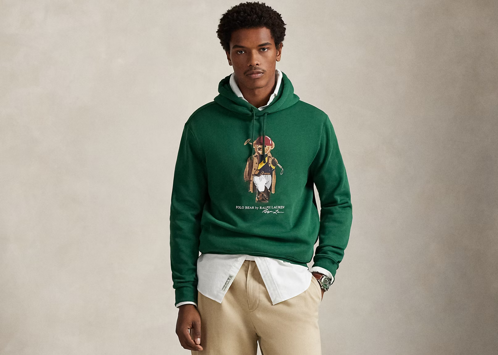 Polo Bear Fleece Hoodie New Forest Society Bear
