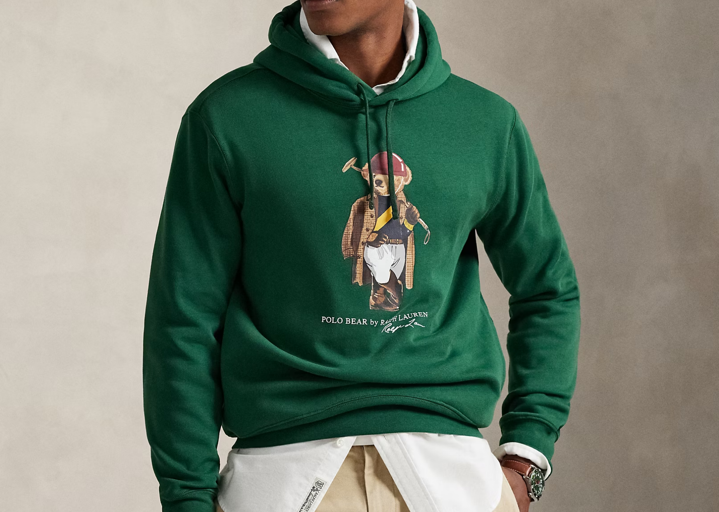 Polo Bear Fleece Hoodie New Forest Society Bear