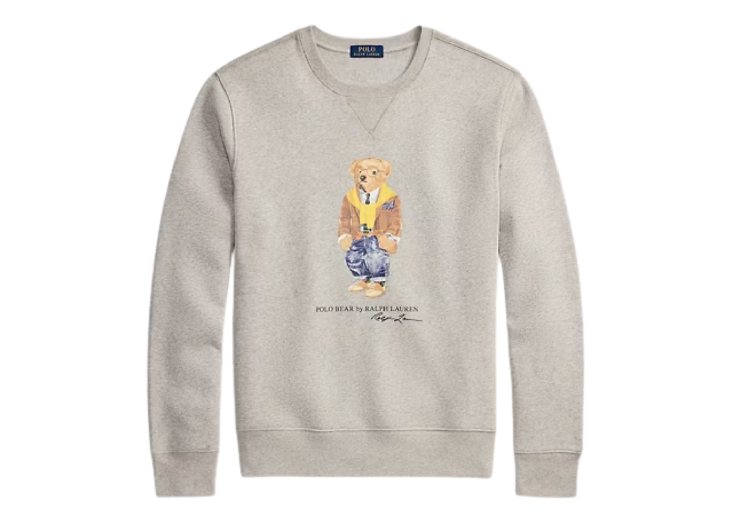 Polo Bear Fleece Sweatshirt Loft Heather Heritage Bear