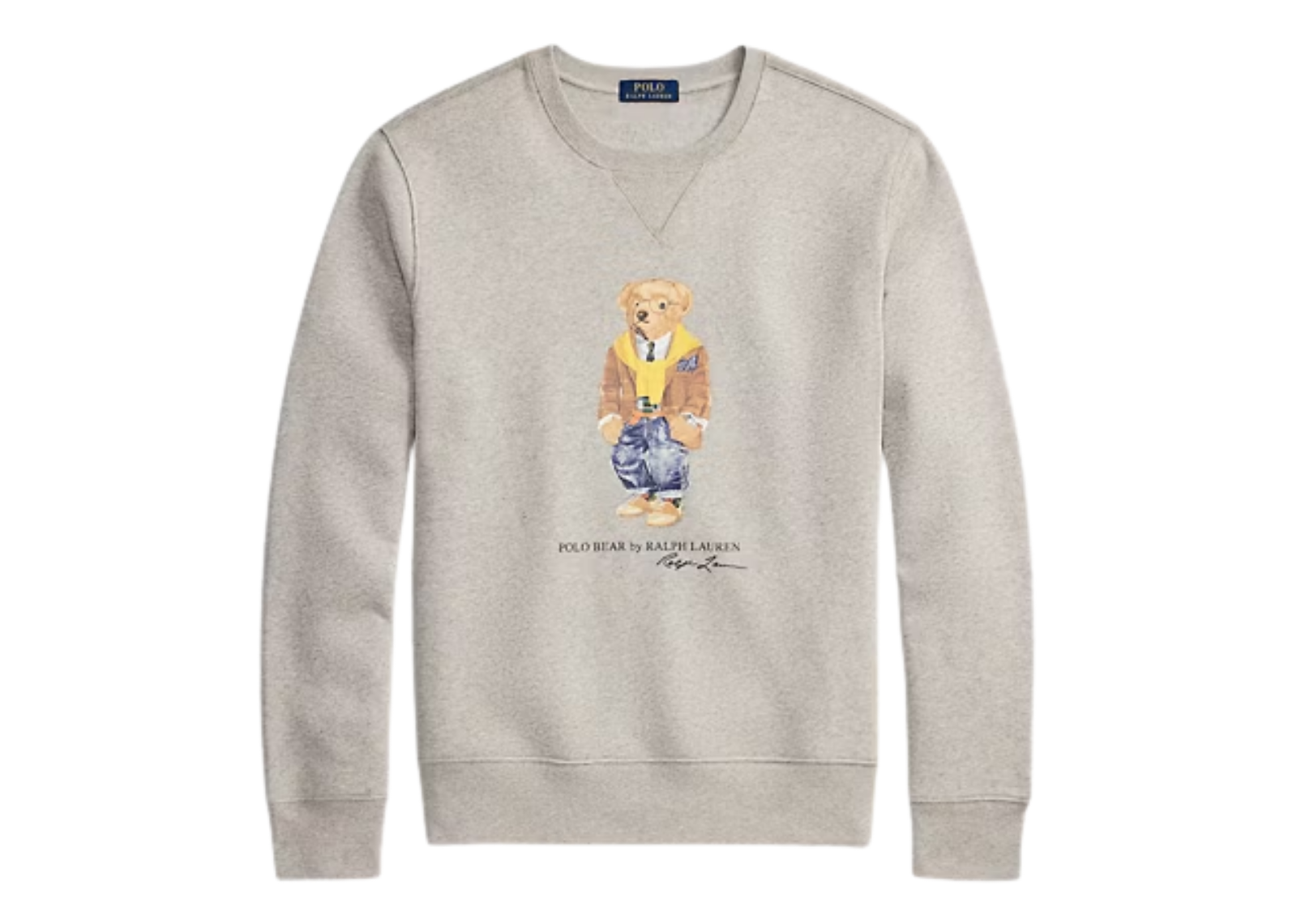 Polo Bear Fleece Sweatshirt Loft Heather Heritage Bear