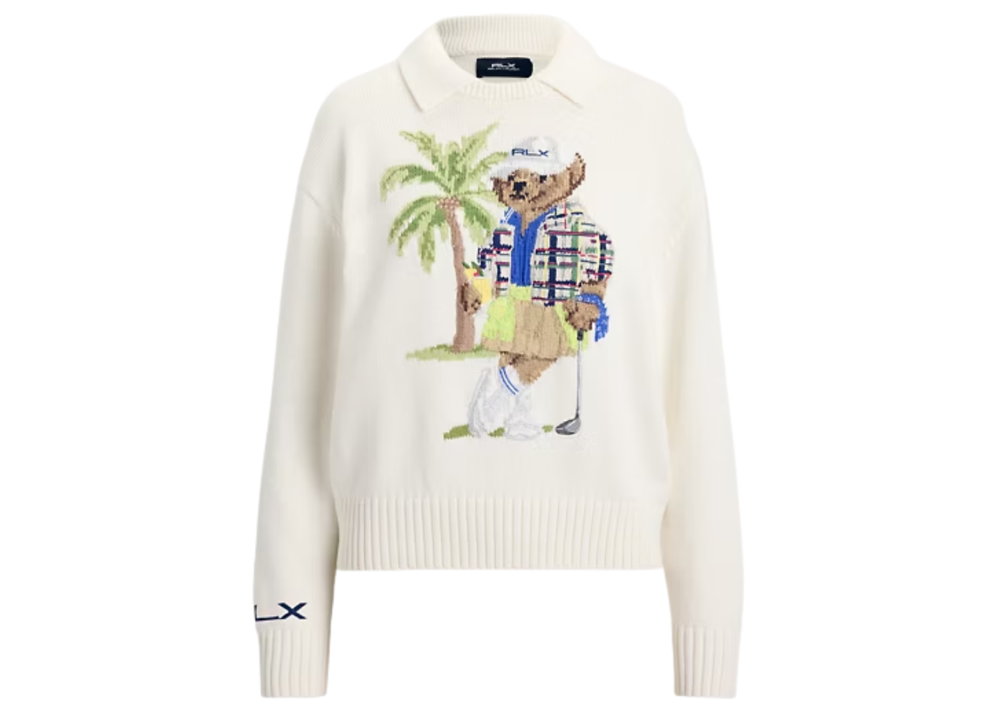 Polo Bear Performance Polo Jumper White Splash Multi