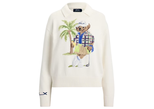Polo Bear Performance Polo Jumper White Splash Multi