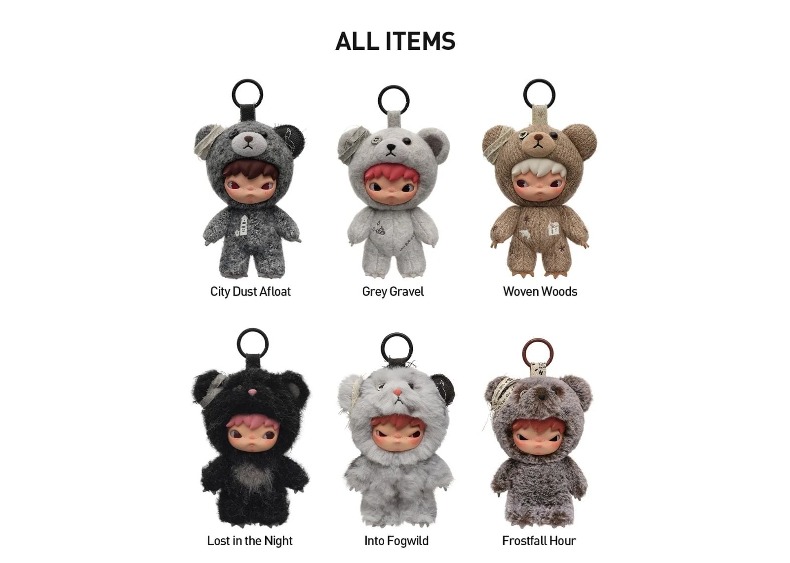 Hirono Road Journal Series Plush Doll Pendant Sealed Case (6 Blind Box)
