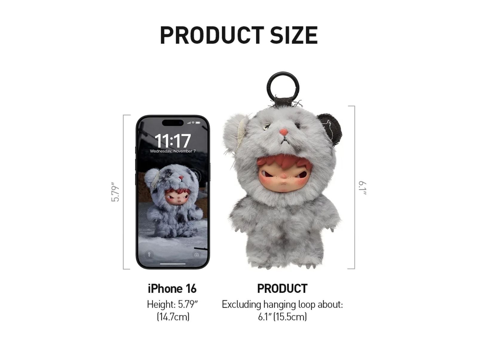 Hirono Road Journal Series Plush Doll Pendant Single Blind Box