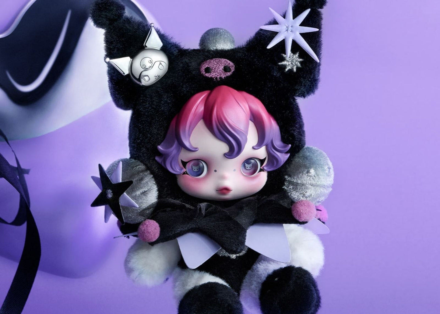 Skullpanda x Kuromi Plush