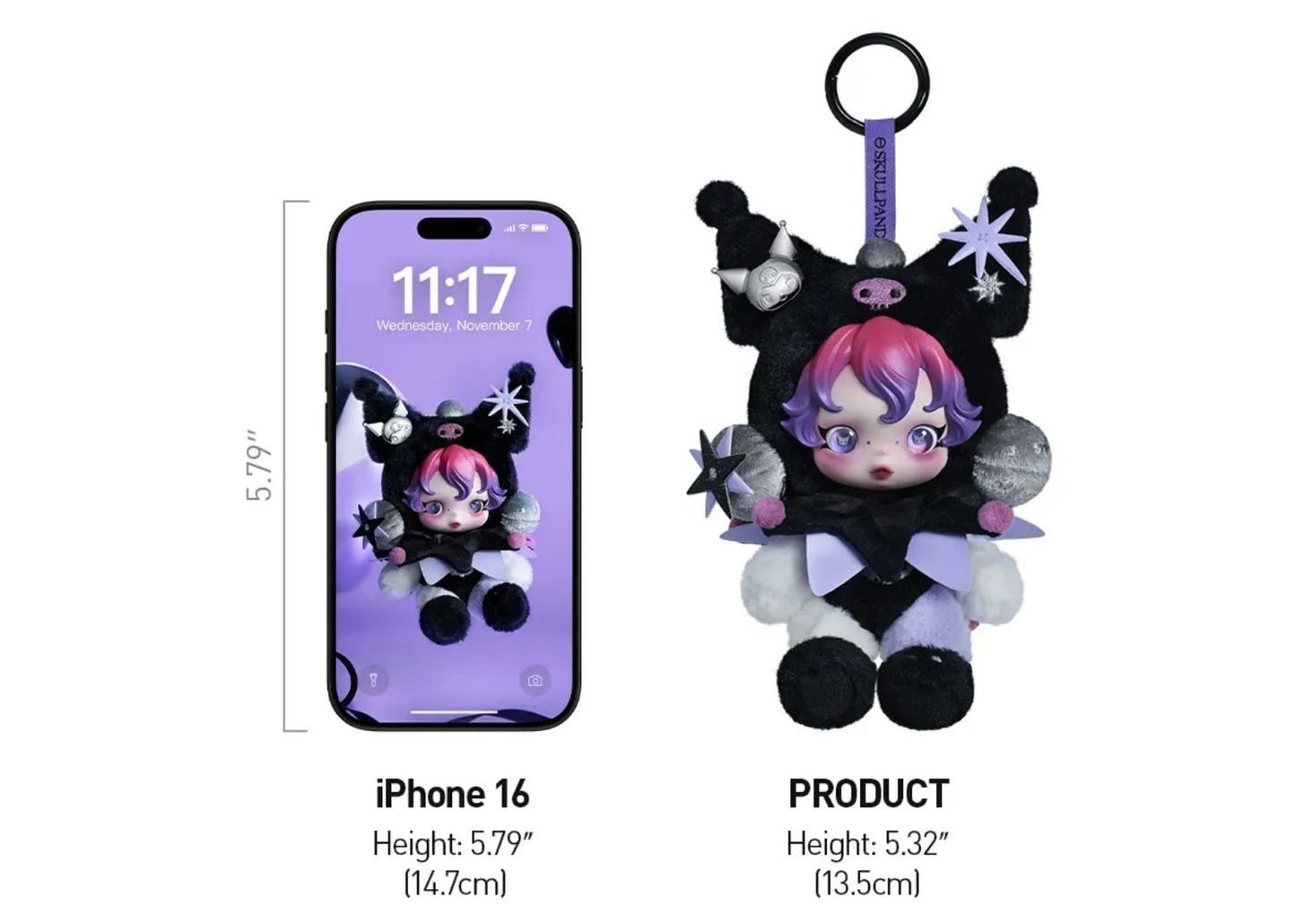 Skullpanda x Kuromi Plush