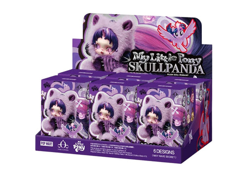 Skullpanda x My Little Pony Serisi Peluş Oyuncak Anahtarlık Kapalı Kutu (6 Kör Kutu)
