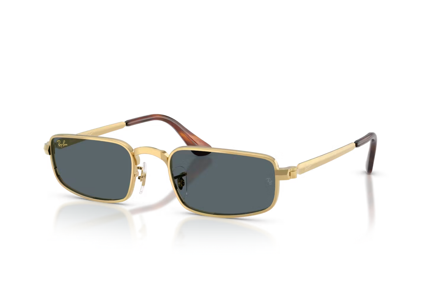 A$AP Rocky RB3927 Metal Sunglasses Blue Solid Lens Arista Gold