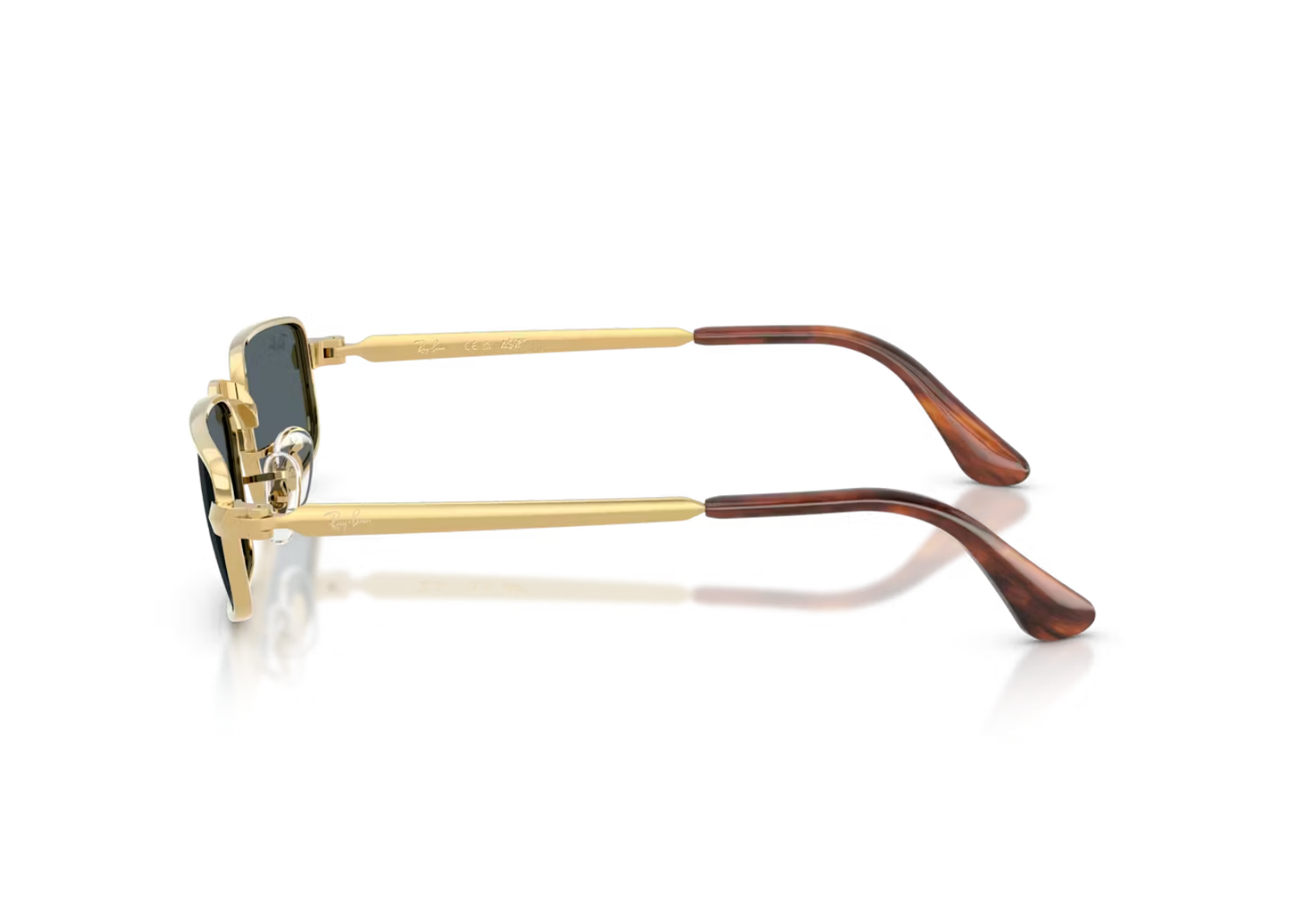 A$AP Rocky RB3927 Metal Sunglasses Blue Solid Lens Arista Gold