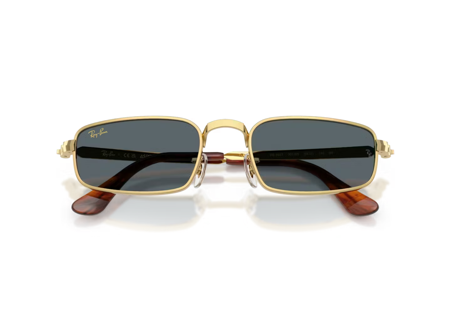 A$AP Rocky RB3927 Metal Sunglasses Blue Solid Lens Arista Gold