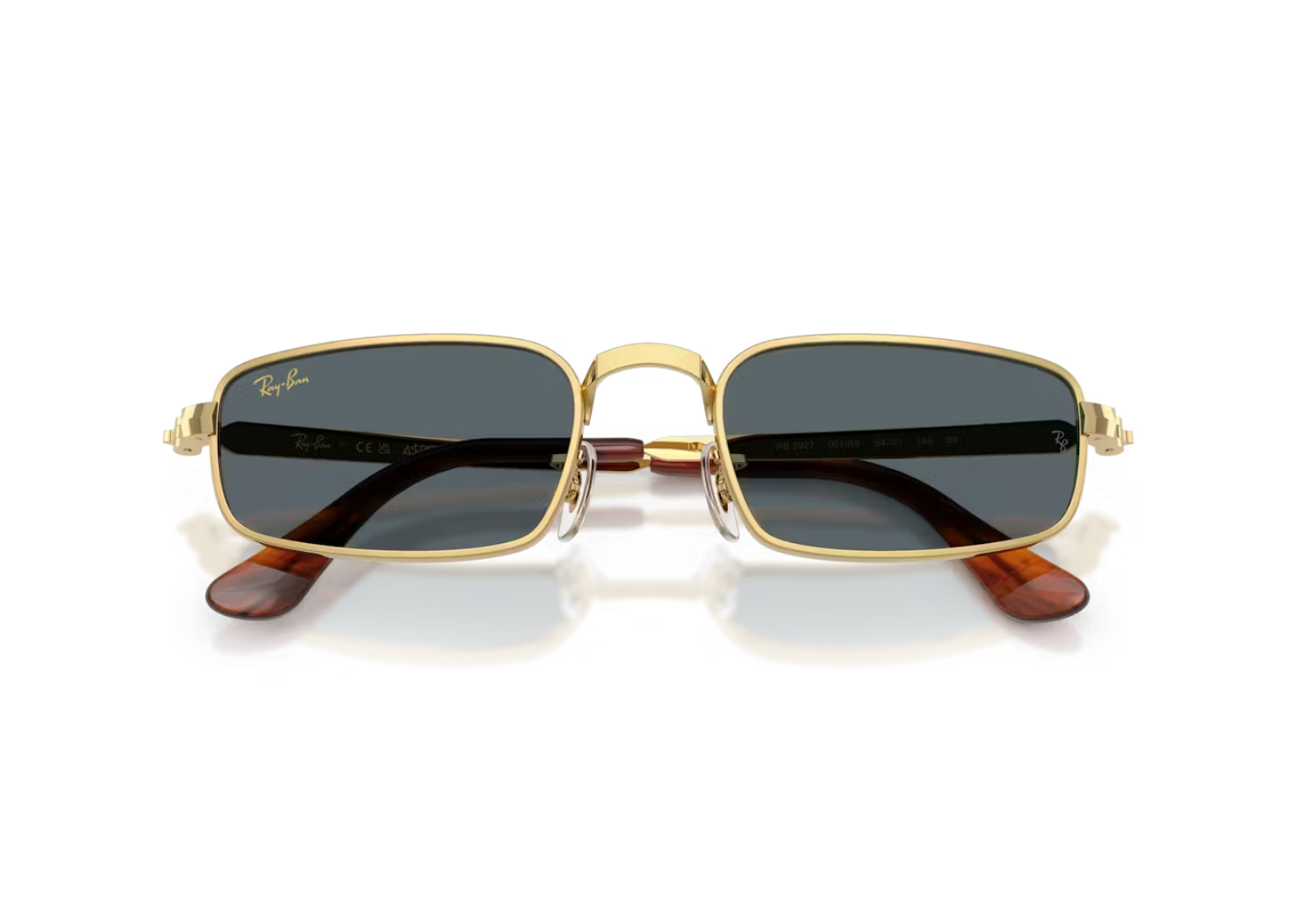 A$AP Rocky RB3927 Metal Sunglasses Blue Solid Lens Arista Gold