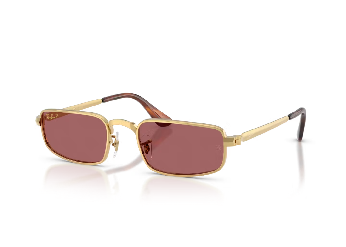 A$AP Rocky RB3927 Metal Sunglasses Purple Polarized Lens Arista Gold