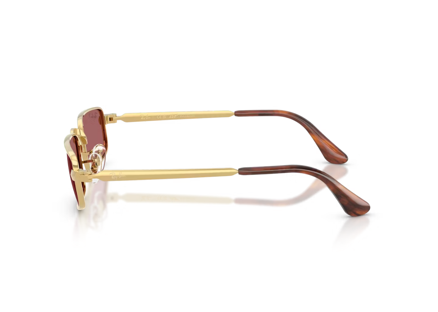 A$AP Rocky RB3927 Metal Sunglasses Purple Polarized Lens Arista Gold