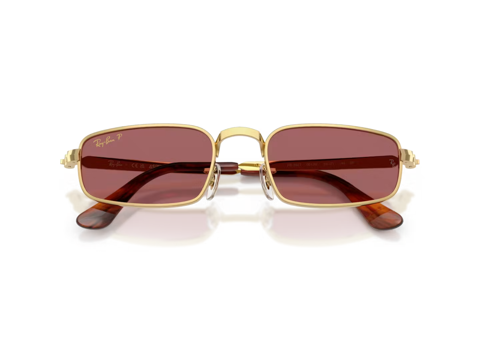 A$AP Rocky RB3927 Metal Sunglasses Purple Polarized Lens Arista Gold