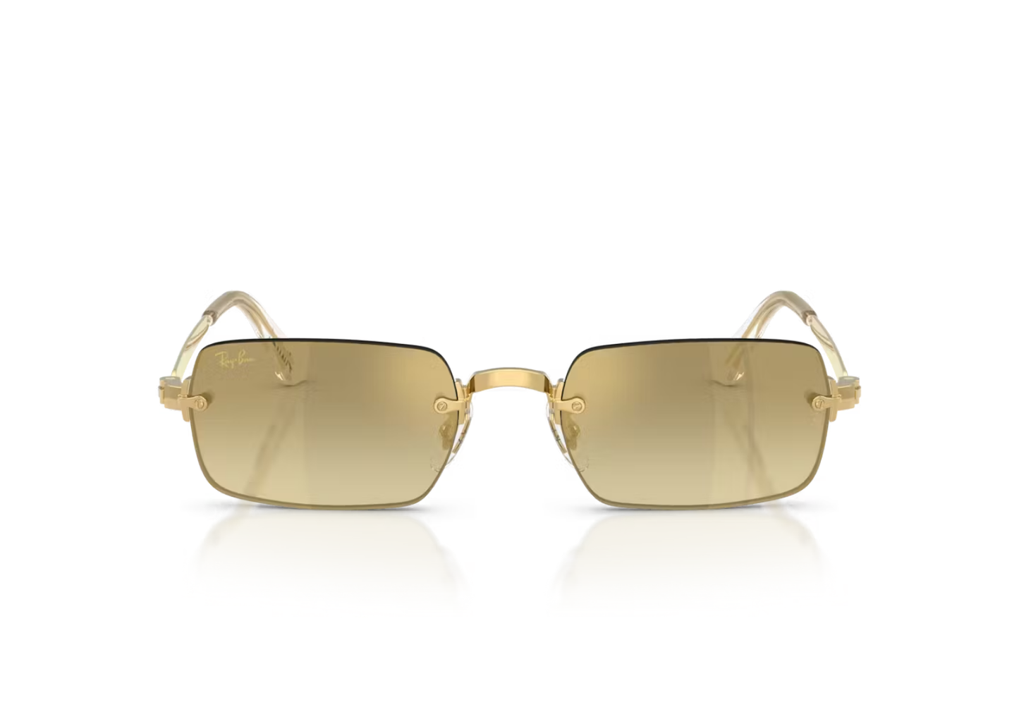 A$AP Rocky RB3928 Metal Sunglasses Brown Mirror Gold Gradient Arista Gold