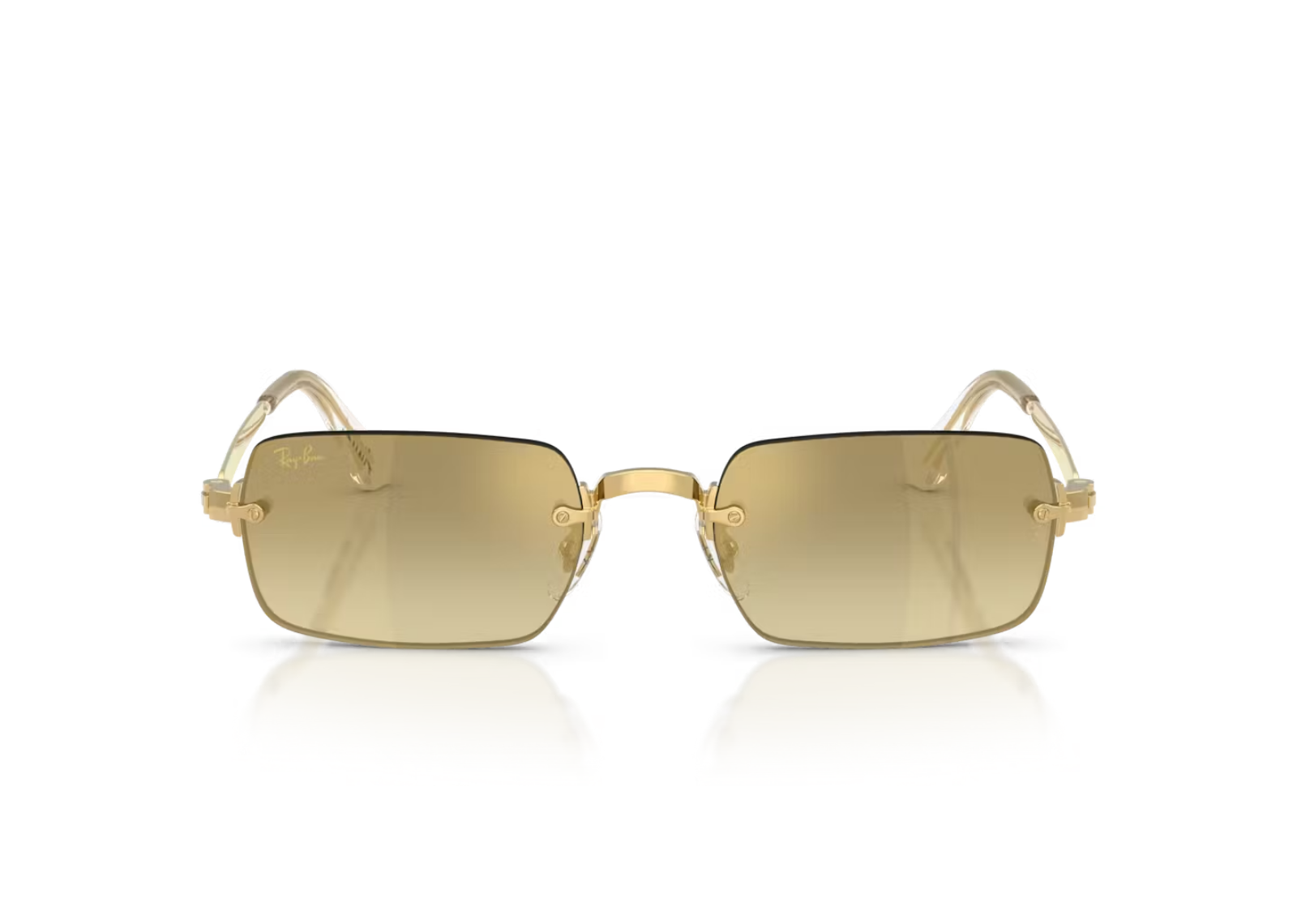 A$AP Rocky RB3928 Metal Sunglasses Brown Mirror Gold Gradient Arista Gold