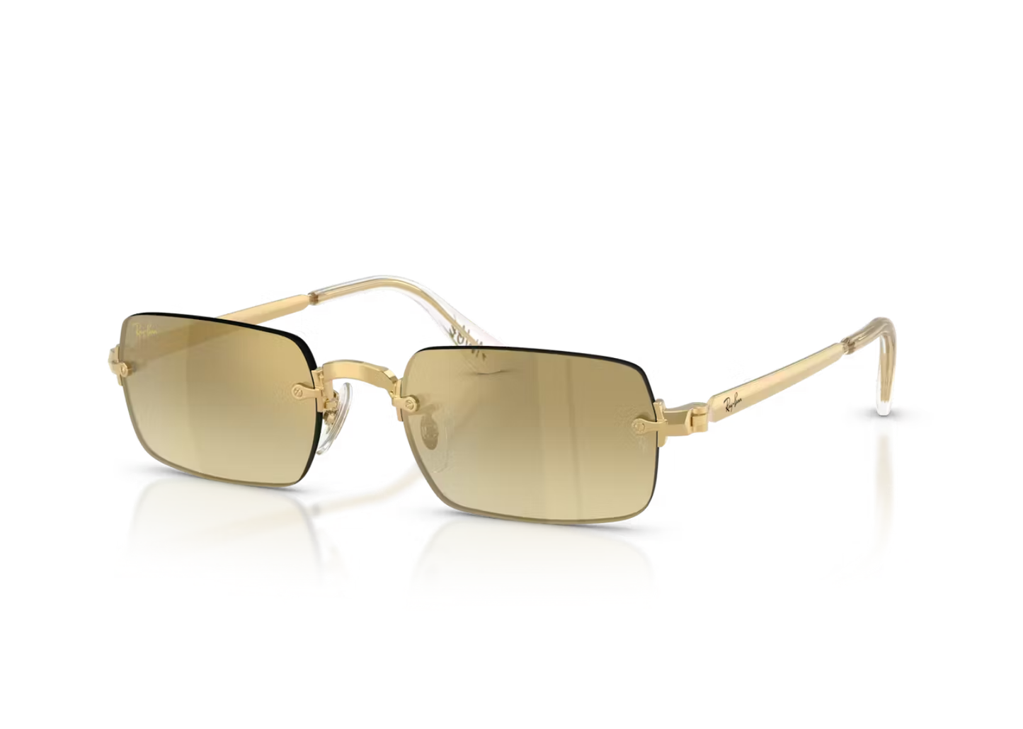A$AP Rocky RB3928 Metal Sunglasses Brown Mirror Gold Gradient Arista Gold