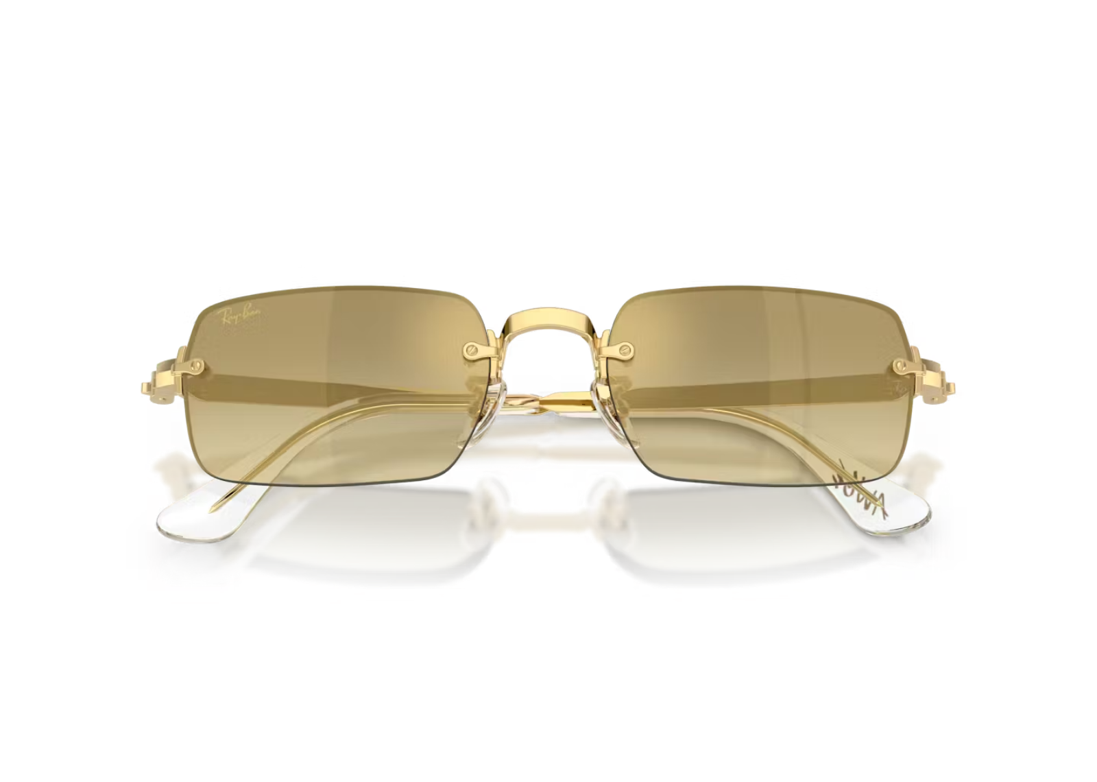 A$AP Rocky RB3928 Metal Sunglasses Brown Mirror Gold Gradient Arista Gold